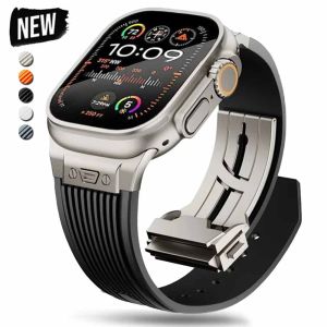 Sport Rubber Band for Apple Watch Ultra 3 2 49mm Series 11 10 46mm Soft Strap for Iwatch 9 8 7 6 5 4 SE 3 44mm 45mm Bracelet2026