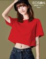 croptop plain women croptop plain korean style croptop shirt croptop women blouse crotop plain women new style 2024 cotton croptop plain high qaulity croptop plain blouse. 