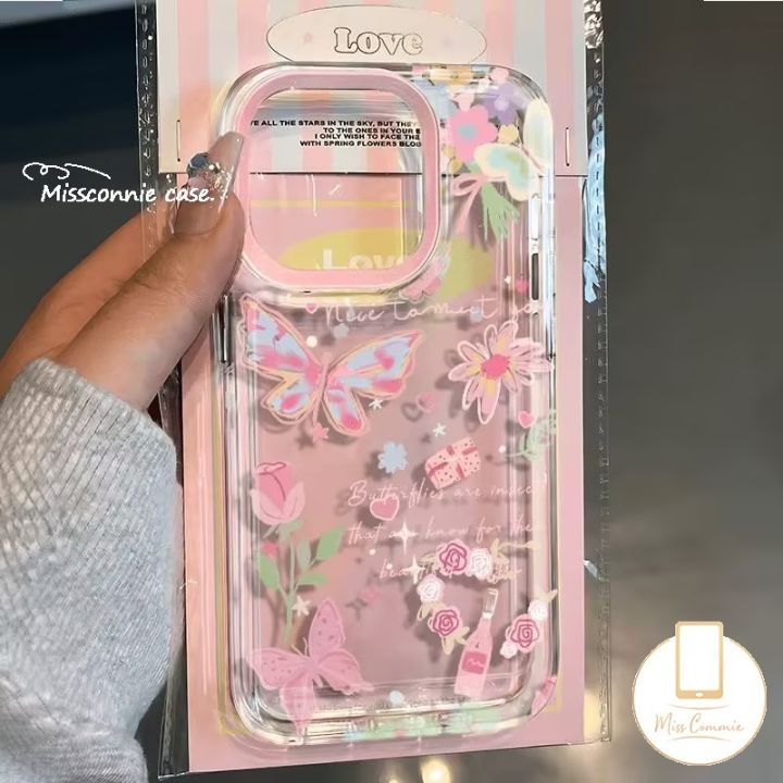 Cartoon Butterfly Flowers Bear Kitten Frog Elephant Shockproof