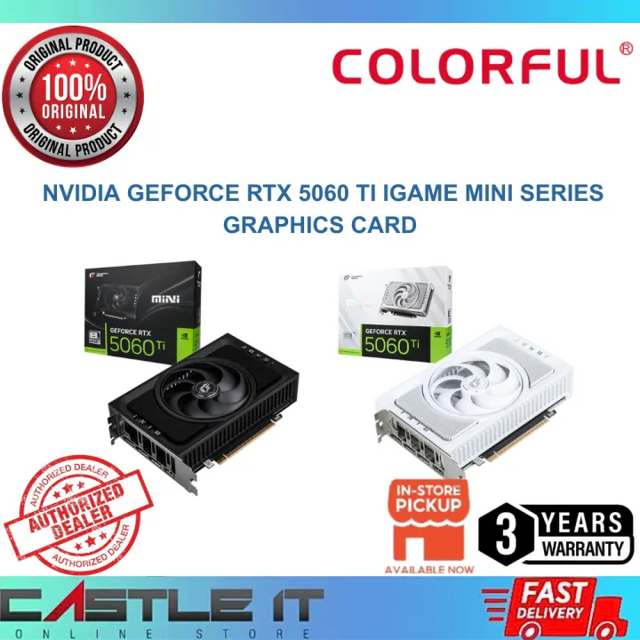 Colorful NVIDIA RTX 5060 Ti iGAME MINI OC W OC 8GB GDDR7 Graphics Card