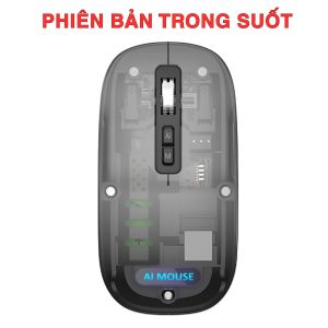 Chuột Phiên Dịch AI V16 - Phiên Dịch Đa Ngôn Ngữ Chuyển Giọng Nói Thành Văn Bản Vỏ Trong Suốt Độc Đáo Tích Hợp Chat AI Tiện Lợi