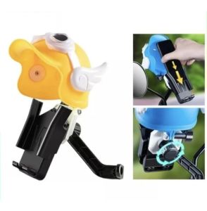 LBX Helmet Mobile Phone Holder Hp Smartphone Model Topi Helm Sepeda Motor Buka tutup Motif Sayap Robot Kacamata Lucu Dudukan Pelindung Handphone Universal Spion GPS Motor Besi Bracket Spion Kuat Anti Silau Sinar Matahari Air Hujan Ojol 360 derajat Motor