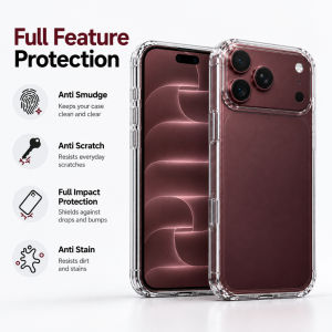 【🔥SG🔥】RICHMENTMALL Magnetic Transparent Case for iPhone 18 Pro Max iPhone 18 Pro Plating Wireless Charge Clear Cover For iPhone 18 Pro Max