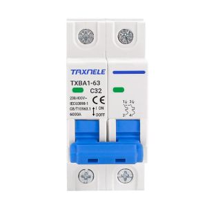 2P DC 1000V Solar Mini Circuit Breaker Battery Switch 6A 10A 16A 20A 25A 32A 40A 50A 63A DC AC MCB for Photovoltaic PV System