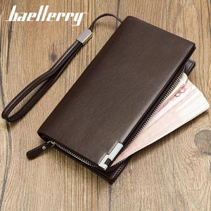 Baellerry Men Wallets Classic Long Style Card Holder Male Purse Quality Zipper Large Capacity Big Brand Luxury Wallet For Men