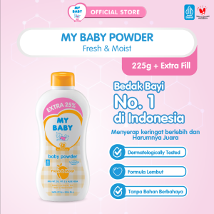 MY BABY Powder Fresh & Moist 225 g - Exp: 11.2028