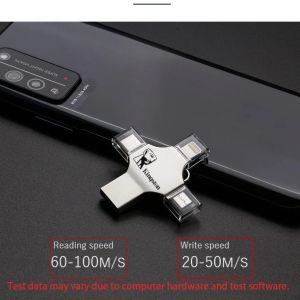 Usb 4 Trong 1 OTG USB Flash Drive USB đa năng cắm điện thoại máy tính