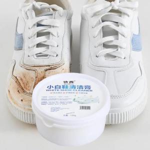 White Shoes Cleaning Stain Cream Pemutih Sepatu Snaker Krim Pembersih Sepatu GRATIS Spons Ampuh