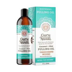 Pulling Oil Fresh Breath Mouthwash 7 Essential Oils Tongue Scraper Healthy Gums Coconut Oil Peppermint Oil Oral Health Alcohol Free Natural Teeth Oral Rinse Vitamins D E K2