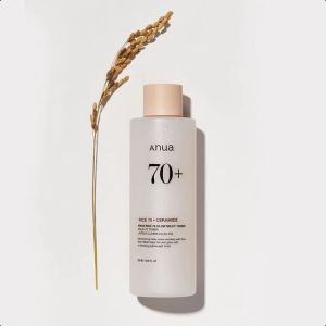 ANUA Rice 70 Glowing Milky Toner 250ml for Brightening Rice Toner Niacinamide Ceramides Panthenol Fragrance-Free