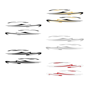 Personalizes Campers Side Body Stripes Sticker Easy to Apply Vinyls Decal Stickers Decorative for Trailer Motorhome