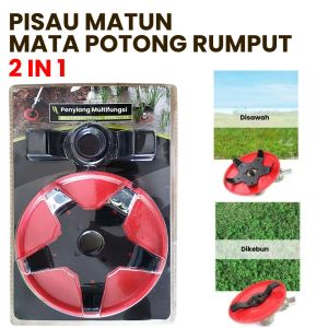 Mata Pisau Mesin Potong Rumput dengan Pelindung Praktis Tanpa Merusak Melukai Tanaman Pokok Padi Jagung Sayuran Kebun