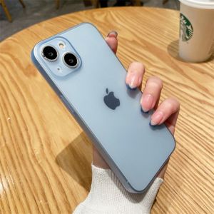 CrashStar 0.3MM Ultra-thin Matte Clear Shockproof Phone Case For iPhone 17 16 15 14 13 12 11 Pro Max Air 16e XS XR X 8 7 Plus + SE 2020 Frosted Transparent Phone Casing Hard Phone Cover With Full Cover Lens Camera Protection Top Seller