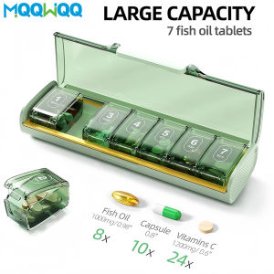 1PCS Máy tổ chức thuốc hàng tuần chống ẩm Hộp đựng thuốc 7 ngày du lịch không chứa BPA để đi du lịch cho vitamin chất bổ sung thuốc 2026
