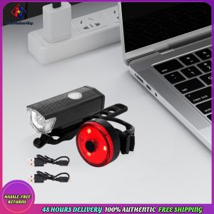 Vodool Bike Tail Light & Headlight Bike Rear Light Waterproof Bike Front Light Rechargeable Bicycle Safe Light for Night Riding