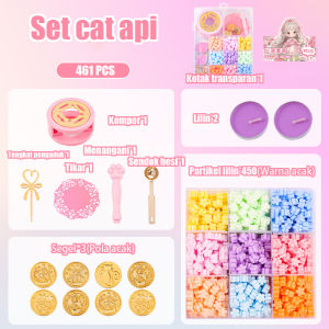DIY Set cat api Wax Seal Set Beads Colorful Lilin Segel Tablet 461PCS/Set