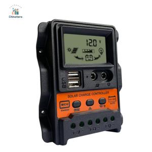 High-Performance Solar Charge Controller 12V 24V Dual USB LCD Display for Home Solar Systems