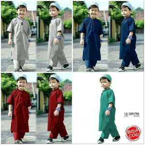 Setelan KoKo Anak Pakistan Terlaris Dan Terbaru 1 - 12 Tahun Fre Peci