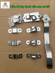 Nửa bộ tay khoá inox cửa thùng đông lạnh thùng kín xe tải L=320 dành cho cửa sau hoặc cửa hông thùng xe tải kín.(nửa bộ dùng cho 1 cánh cửa)