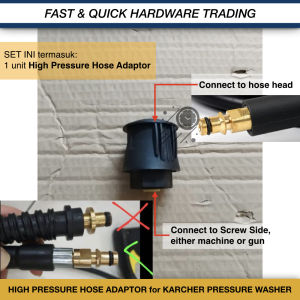 🔫 HEAVY DUTY CONNECTOR EXTEND HOSE SAMBUNG PANJANG KARCHER K 3 K3 HR DELUXE PREMIUM K2.360 K2.350 K2 CLASSICS PRESSURE WASHER WATERJET CLEANER 2.360 K2.36 K2.35 2.350 K MINI  KARCHER CONVERTER M22 COPPER COUPLER CAR WASH LONG HOSE
