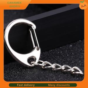 ❣️❣️❣️ 10Pcs Polished Silver Keyring DIY Keychain Short Chain Split Ring Key Rings