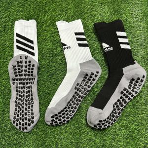 SEA JJT Professional Football Socks with Anti-Slip Rubber Grip for Training and Matches - Breathable and Sweat-Wicking