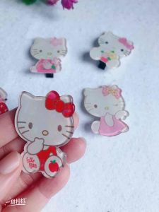 Ready Stock Fashion 5cm Acrylic Shiny Cartoon Hair Clip Cute Hair Accessories时尚亚克力可爱卡通压夹银光发夹发饰头饰