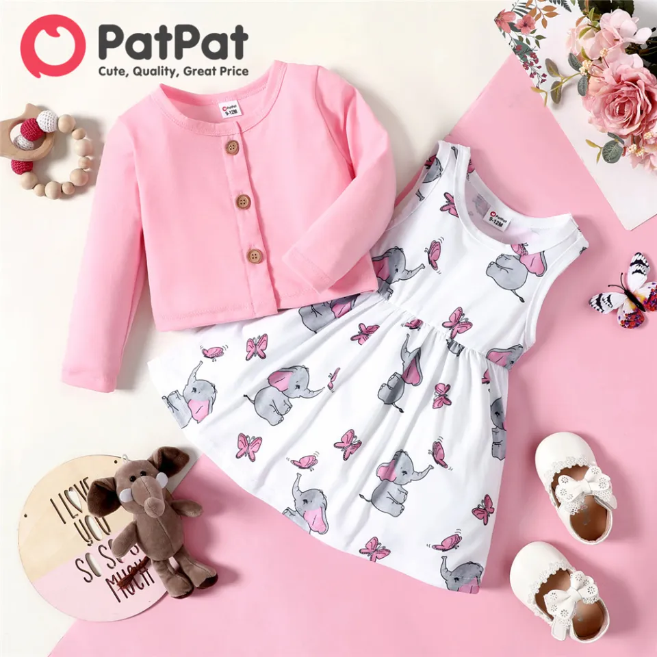 Patpat Cheap Baby Girl Items PatPat Baby Girl Clothes Set 2pcs