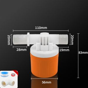 GAOSU Điều khiển mực nước tự động Van phao tự động Bổ sung nước tự động 1/2 "3/4" 1" Van đầu vào nước Van nổi Bền Công tắc điều khiển mực nước Lắp đặt bên trong bể chứa