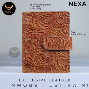 VALQO NEXA Dompet kartu Kulit sapi Leather Card Wallet Dompet Mini Dompet Kecil