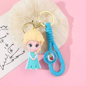 Gantungan Kunci 3D Karakter Frozen lucu Keychain Karakter Lucu