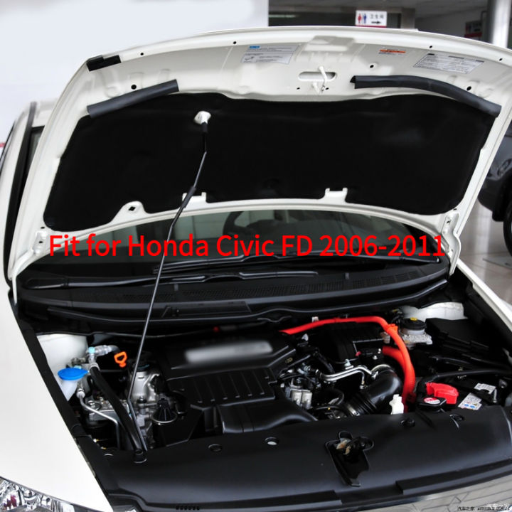 Front Engine Hood Insulation Pad Soundproof Mat Cover Foam Sound Heat Cotton Fireproof For