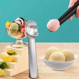 Portable Ice Cream Scoops Fruit Balls Cookie Spoons Non-Stick Anti-Freeze Digger Yogurt Sorbet Scoop