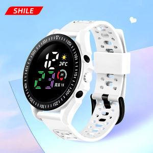 New Business E-Watch Mens and Womens round Primary School Students Outdoor Sports Childrens Electronic Watch
