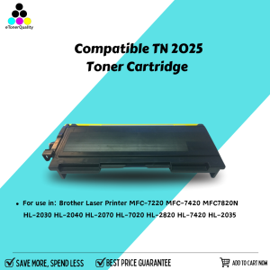 eTONER Compatible Toner Cartridge TN-2025