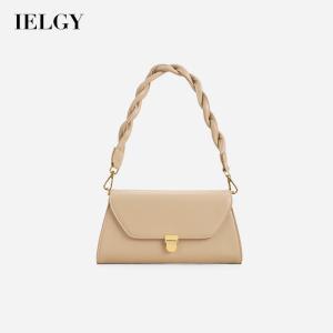 IELGY Fashionable French Crossbody Chain Baguette Versatile Underarm Braided belt One shoulder Womens bag