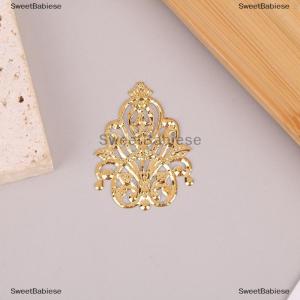 [COD] SweetBabiese 20pcs đồng đồng vàng bạc Đồ Nư kết thúc tốt đẹp Kết nối Hoa Thủ Công kim loại quà tặng trang trí phụ kiện tự làm