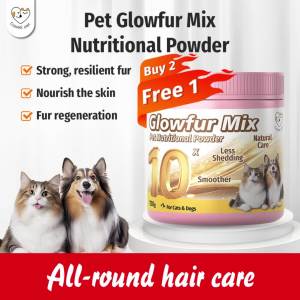 Cassiel Pet Glowfur Multivitamins Powder For Skin And Coat Health Appetite Booster For Dogs & Cats