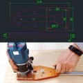 Milling Circle Trimming Machine Circle Cutting Jig Balance Board w/ Track for Electric Hand Trimmer Wood Router. 