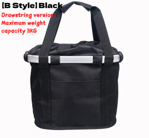 SG RumahHome®Bicycle Handlebar Bag | Large Capacity Front Basket | Foldable Bike Storage Bag