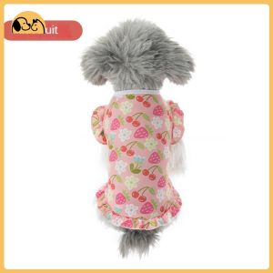 KP สัตว์เลี้ยงฤดูร้อนบางเฉียบและเย็นเป็นพิเศษแมวและสุนัขสัตว์เลี้ยงเสื้อกั๊กลูกไม้เสื้อผ้าสัตว์เลี้ยง