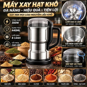 Máy xay hạt khô ngũ cốc gia vị đa năng Máy xay 6 lưỡi xin sò- Máy xay tiêu cực nhanh