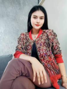 แจ็คเก็ตผ้าไทย ผ้าฝ้ายทอลาย