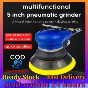 【Fast Delivery】5 Inch Portable Air Sander Grinder Polisher Pneumatic Vacuum Polishing Grinding Machine.