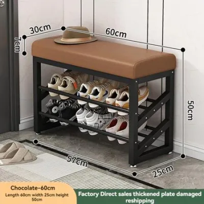 Shoe Rack Stool Cabinet Shoe Stool Modern Storage Shoe Stool Changing Shoe Bench 2-in-1 Shoe Rack