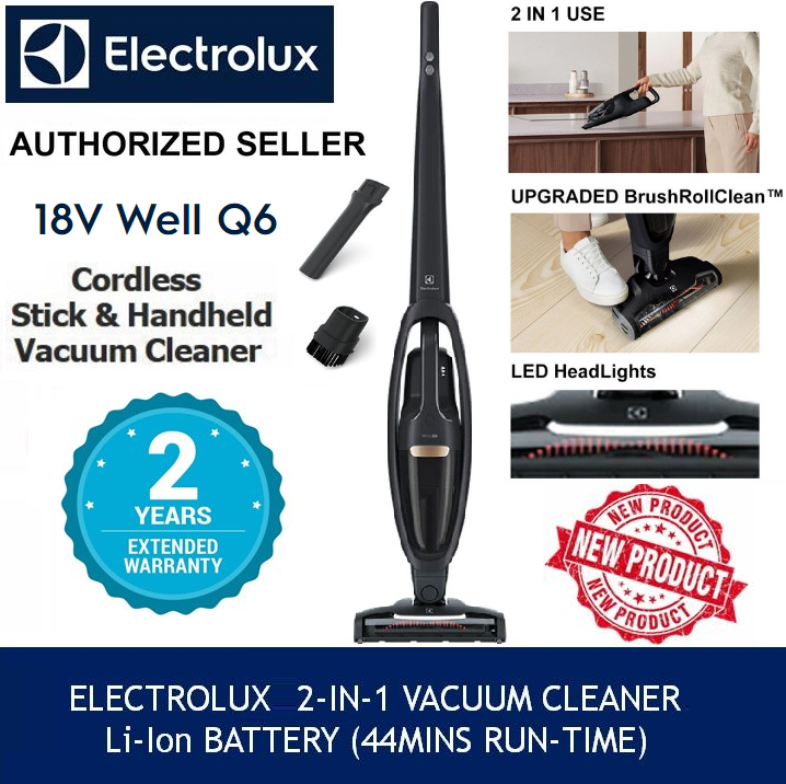 Electrolux 18V Well Q6 BrushRollClean™ 2in1 Cordless Vacuum Cleaner ...
