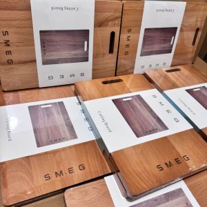Smeg Acacia wood Wooden chopping board Cutting Board healthy housewarming gift present 2