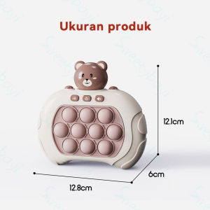 Mainan Anak Pop It Elektrik Fast Push LED - Puzzle motorik fidget toys