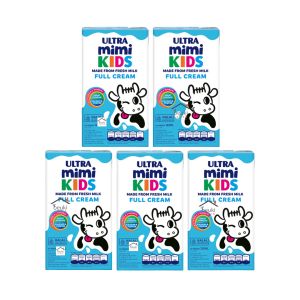 5PCS Ultra Milk Mimi Kids Full Cream Minuman Susu UHT untuk Anak