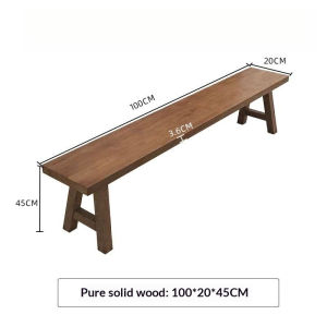 UrbanSpace SG-All Solid Wood Bench Shoe Bench Household Dining Table Stool Simple Creative Long Bench